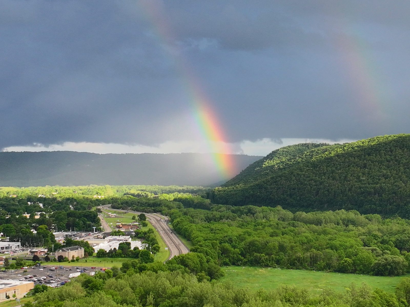 Rainbow over the valley