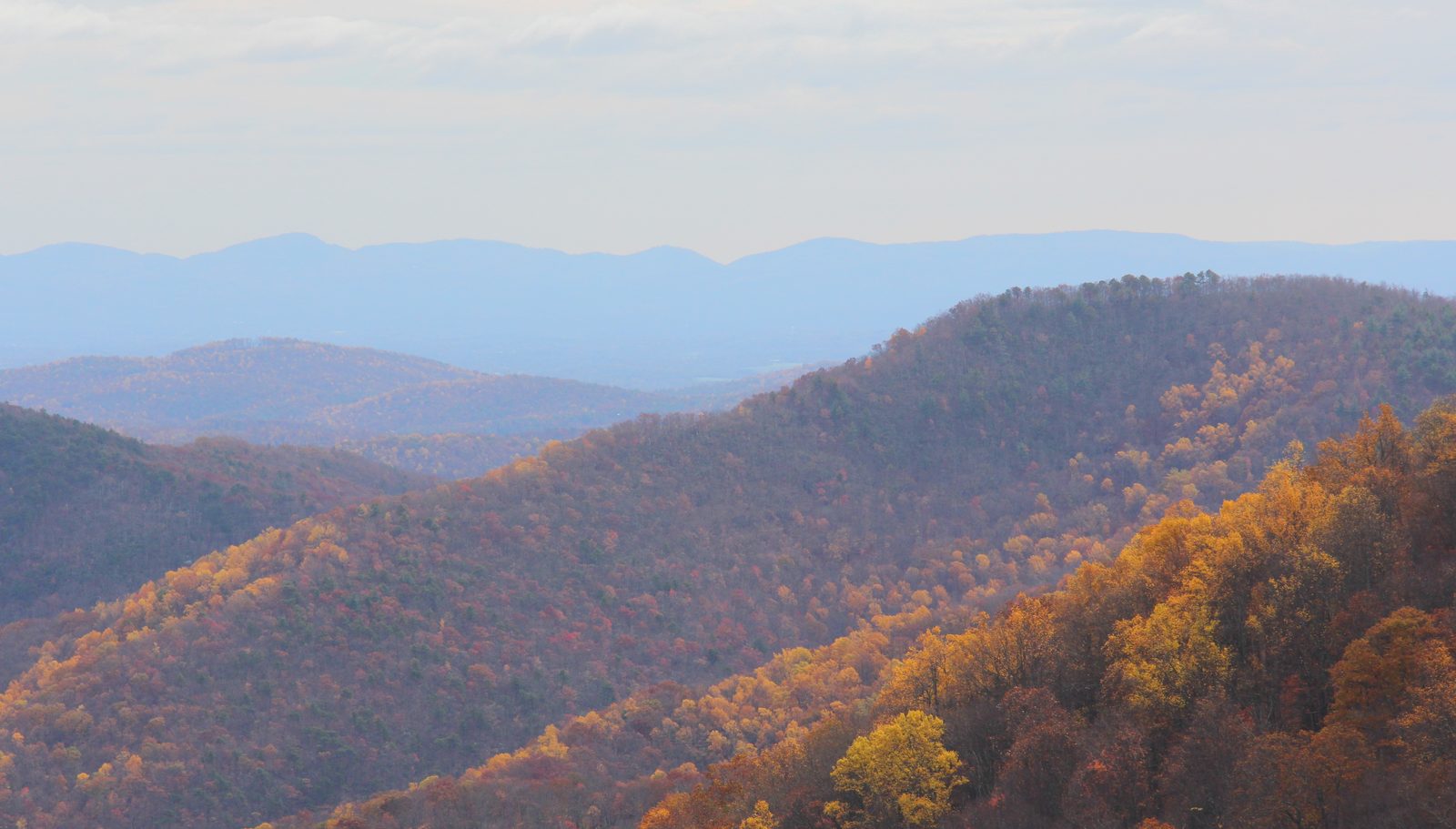 Autumn mountain layers